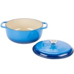 Lodge EC6D33 6 Qt. Caribbean Blue Enameled Cast Iron Dutch Oven