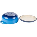 Lodge EC6D33 6 Qt. Caribbean Blue Enameled Cast Iron Dutch Oven