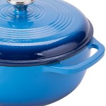 Lodge EC6D33 6 Qt. Caribbean Blue Enameled Cast Iron Dutch Oven