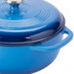 Lodge EC6D33 6 Qt. Caribbean Blue Enameled Cast Iron Dutch Oven