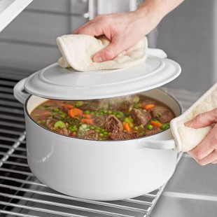 Valor 7 Qt. Arctic White Enameled Cast Iron Dutch Oven Valor 7 Qt. Arctic White Enameled Cast Iron Dutch Oven