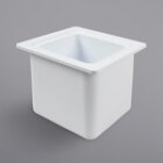 San Jamar CI7001BK Chill-It 1/6 Size Black ABS Plastic Food Pan - 6