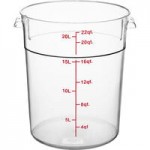 Choice 12, 18, and 22 Qt. Clear Round Polycarbonate Food Storage Container Lid Choice 12, 18, and 22 Qt. Clear Round Polycarbonate Food Storage Container Lid