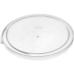 Choice 12, 18, and 22 Qt. Clear Round Polycarbonate Food Storage Container Lid Choice 12, 18, and 22 Qt. Clear Round Polycarbonate Food Storage Container Lid