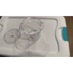 Choice 12, 18, and 22 Qt. Clear Round Polycarbonate Food Storage Container Lid Choice 12, 18, and 22 Qt. Clear Round Polycarbonate Food Storage Container Lid