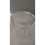 Choice 12, 18, and 22 Qt. Clear Round Polycarbonate Food Storage Container Lid Choice 12, 18, and 22 Qt. Clear Round Polycarbonate Food Storage Container Lid