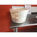Choice 12, 18, and 22 Qt. Clear Round Polycarbonate Food Storage Container Lid Choice 12, 18, and 22 Qt. Clear Round Polycarbonate Food Storage Container Lid
