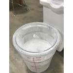 Choice 12, 18, and 22 Qt. Clear Round Polycarbonate Food Storage Container Lid Choice 12, 18, and 22 Qt. Clear Round Polycarbonate Food Storage Container Lid