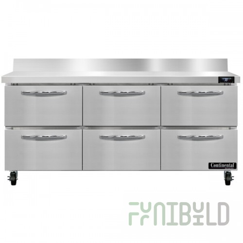 Continental Refrigerator SW72-N-BS-D 72