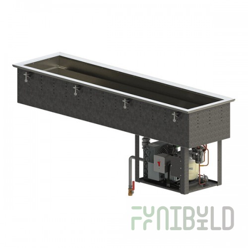 Vollrath FC-4CSP-03120-N NSF7 Three Pan Short Side Drop-In Refrigerated Cold Food Well - 120V