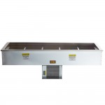 Delfield N8169BP Five Pan Drop In Refrigerated Cold Food Well