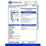 Beverage-Air WTR20HC-FLT 20
