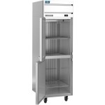 Beverage-Air CT1HC-1HS-18 Cross-Temp 1 Section Convertible Reach-In Refrigerator / Freezer with Half Doors and Tray Slides