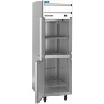 Beverage-Air CT1HC-1HS-18 Cross-Temp 1 Section Convertible Reach-In Refrigerator / Freezer with Half Doors and Tray Slides