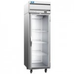 Beverage-Air CT1HC-1HS-18 Cross-Temp 1 Section Convertible Reach-In Refrigerator / Freezer with Half Doors and Tray Slides