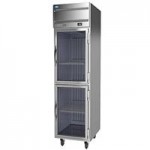 Beverage-Air CT1HC-1HS-18 Cross-Temp 1 Section Convertible Reach-In Refrigerator / Freezer with Half Doors and Tray Slides