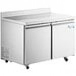 Scratch and Dent Avantco SS-WT-48F-HC Two Door Stainless Steel ADA Height Worktop Freezer with 3 1/2