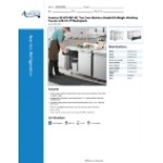 Scratch and Dent Avantco SS-WT-48F-HC Two Door Stainless Steel ADA Height Worktop Freezer with 3 1/2