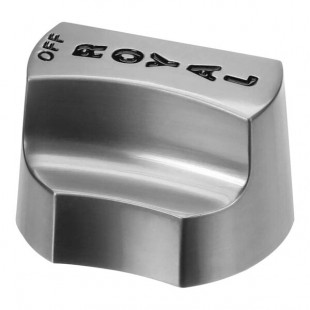 Royal Range 3095 Nickel Plate Knob W/Black Letters Royal Range 3095 Nickel Plate Knob W/Black Letters
