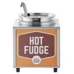 Carnival King RWLL35 3.5 Qt. Warmer with Inset Pot, Lid, and Ladle