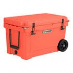 CaterGator CG45CLW Coral 45 Qt. Mobile Rotomolded Outdoor Cooler / Ice Chest