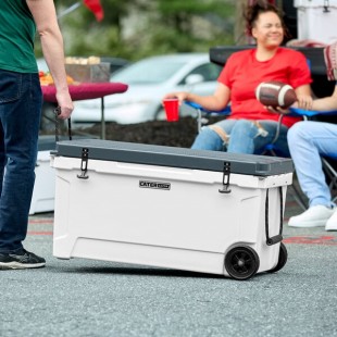 CaterGator CG100PAW Panda 110 Qt. Mobile Rotomolded Outdoor Cooler / Ice Chest CaterGator CG100PAW Panda 110 Qt. Mobile Rotomolded Outdoor Cooler / Ice Chest