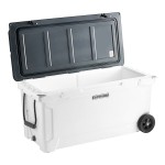 CaterGator CG100PAW Panda 110 Qt. Mobile Rotomolded Outdoor Cooler / Ice Chest