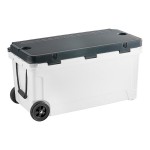 CaterGator CG100PAW Panda 110 Qt. Mobile Rotomolded Outdoor Cooler / Ice Chest