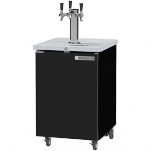 Beverage-Air DD24HC-1-B-079 Triple Tap Kegerator Beer Dispenser - Black, (1) 1/2 Keg Capacity Beverage-Air DD24HC-1-B-079 Triple Tap Kegerator Beer Dispenser - Black, (1) 1/2 Keg Capacity