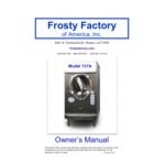 Frosty Factory 137A 12 Qt. Large Cylinder Air-Cooled Frozen Cocktail Machine - 115V Frosty Factory 137A 12 Qt. Large Cylinder Air-Cooled Frozen Cocktail Machine - 115V