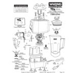 Waring TBB145S6 2 hp Torq 2.0 Blender with Toggle Controls and 64 oz. Stainless Steel Container - 120V