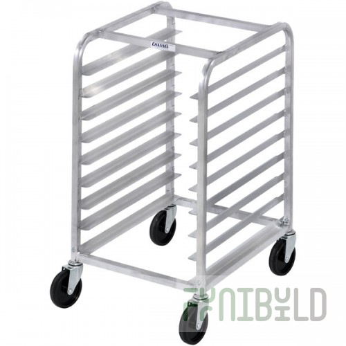Channel 426A 7 Pan Aluminum End Load Half Height Sheet / Bun Pan Rack - Assembled