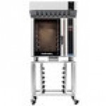 Moffat E35T6-26-P Turbofan Single Deck Full Size Electric Touch Screen Convection Oven with Steam Injection, Ventless Hood and Stand - 208V, 1 Phase, 11.2 kW Moffat E35T6-26-P Turbofan Single Deck Full Size Electric Touch Screen Convection Oven with Steam Injection, Ventless Hood and Stand - 208V, 1 Phase, 11.2 kW