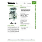 Hobart Legacy+ HL120 12 Qt. Planetary Stand Mixer with Guard & Standard Accessories - 120V, 1/2 hp