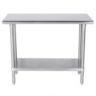 Advance Tabco SLAG-363-X 16 Gauge Stainless Steel Work Table with Stainless Steel Undershelf - 36