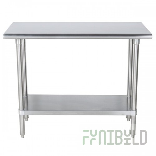 Advance Tabco SLAG-363-X 16 Gauge Stainless Steel Work Table with Stainless Steel Undershelf - 36