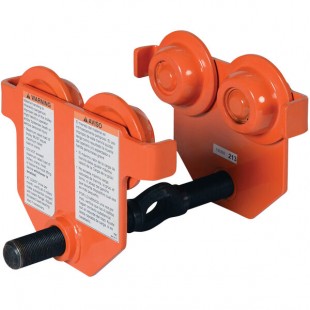 Vestil Orange Steel Low Profile Manual Push Trolley E-MT-1 - 1000 lb. Capacity Vestil Orange Steel Low Profile Manual Push Trolley E-MT-1 - 1000 lb. Capacity