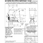 Vestil 0.50 Cubic Yard Medium-Duty Self-Dumping Steel Forklift Hopper D-50-MD - 4,000 lb. Capacity Vestil 0.50 Cubic Yard Medium-Duty Self-Dumping Steel Forklift Hopper D-50-MD - 4,000 lb. Capacity