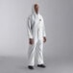 Cordova White Defender II Microporous Heavy Weight Coveralls with Elastic Wrists and Hood - XL - 25/Case Cordova White Defender II Microporous Heavy Weight Coveralls with Elastic Wrists and Hood - XL - 25/Case