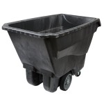 Rubbermaid® 1 Cubic Yard Black Tilt Truck / Trash Cart with Hinged Dome Lid (2100 lb.) Rubbermaid® 1 Cubic Yard Black Tilt Truck / Trash Cart with Hinged Dome Lid (2100 lb.)