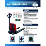 Ballymore Pro Series 48V Lithium-Ion Battery-Powered Pallet Truck with 45 Ballymore Pro Series 48V Lithium-Ion Battery-Powered Pallet Truck with 45