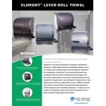 San Jamar T990TBK Element Oceans Lever Roll Towel Dispenser - Black Pearl