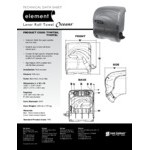 San Jamar T990TBK Element Oceans Lever Roll Towel Dispenser - Black Pearl