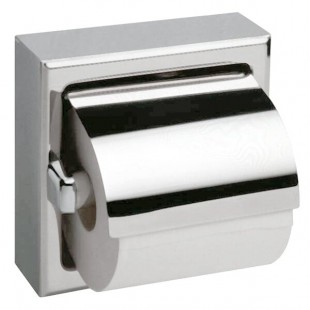 Bobrick B-6699 Surface-Mounted Toilet Tissue Dispenser with Hood and Bright Polished Finish Bobrick B-6699 Surface-Mounted Toilet Tissue Dispenser with Hood and Bright Polished Finish