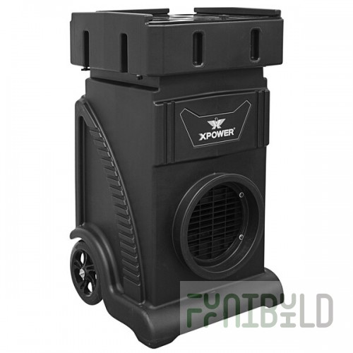 XPOWER AP-1500D Portable Air Scrubber with Brushless DC Motor and 4-Stage Commercial HEPA Air Filtration System - 700 CFM, 115V