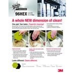 3M Scotch-BriteTM Dual Purpose Scour Pad 96HEX - 15/Case 3M Scotch-BriteTM Dual Purpose Scour Pad 96HEX - 15/Case
