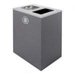 Busch Systems Spectrum 101196 68 Gallon Powder-Coated Steel Three Stream Decorative Organics / Recycle / Waste Receptacle Busch Systems Spectrum 101196 68 Gallon Powder-Coated Steel Three Stream Decorative Organics / Recycle / Waste Receptacle
