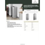 Lancaster Table & Seating 12 Gallon Stainless Steel Perforated Half Round Decorative Trash Can