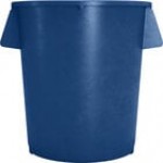 Carlisle 84104414 Bronco 44 Gallon Blue Round Trash Can Carlisle 84104414 Bronco 44 Gallon Blue Round Trash Can