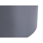 Lavex 55 Gallon Gray Round Commercial Trash Can and Lid Lavex 55 Gallon Gray Round Commercial Trash Can and Lid